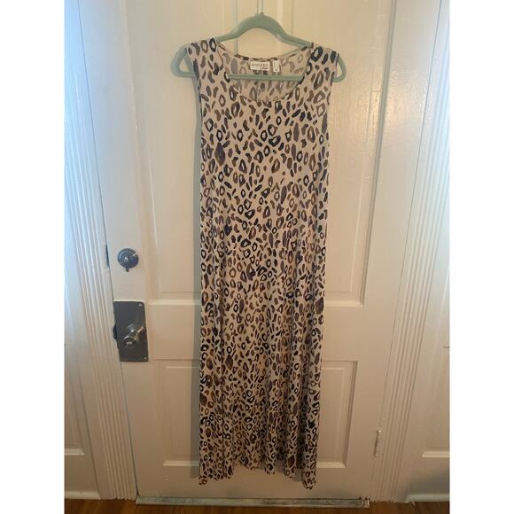 Women Size Large Attitudes by Renee Leopard Print Soft Flowy Summer Lightweight - Picture 2 of 9
